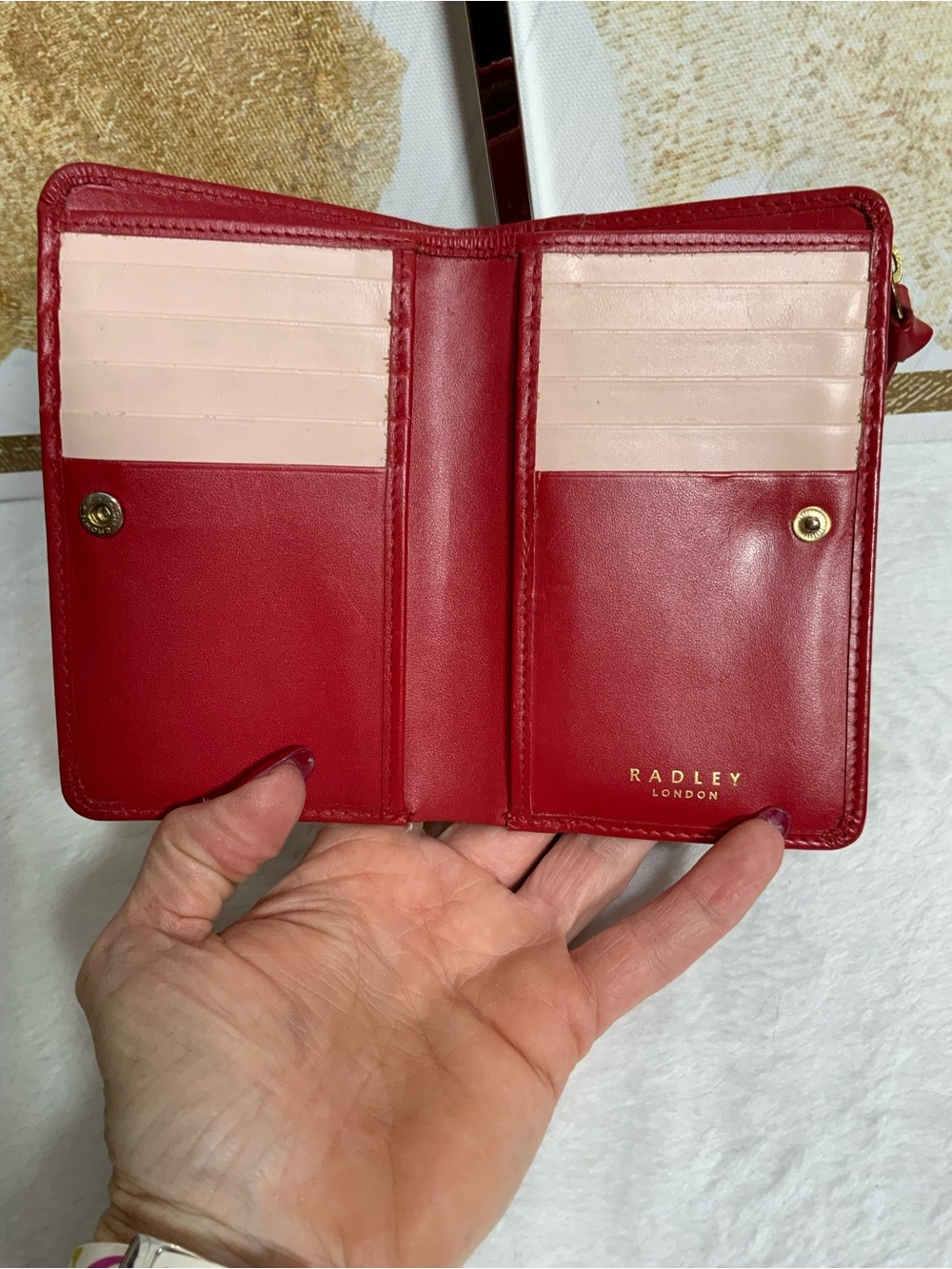 RADLEY LONDON Red Floral Wristlet Clutch - Picture 5 of 7